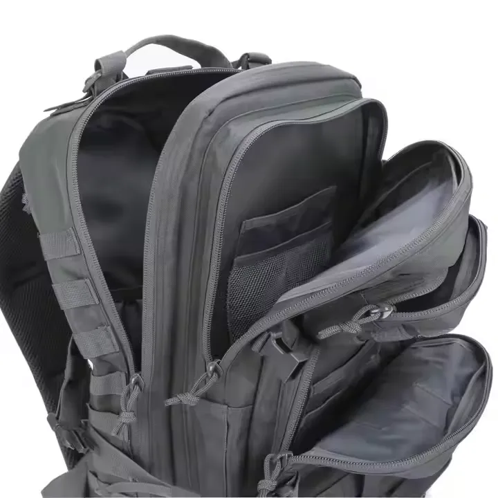 Close-up of backpack's ergonomic back panel and shoulder straps