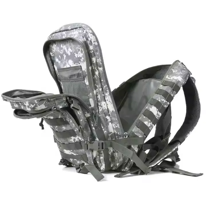 Image showing the multiple compartments and internal organization of the backpack