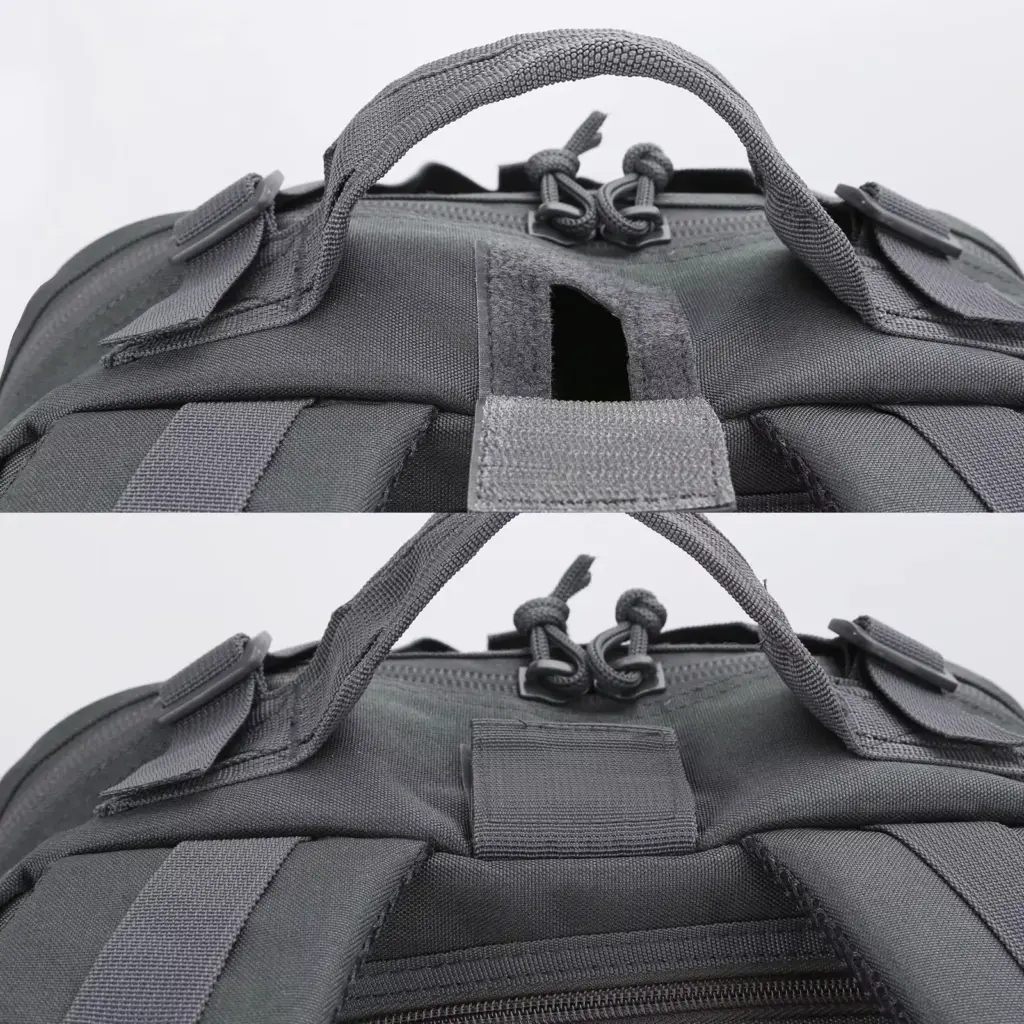 Durable backpack shown in rugged outdoor setting