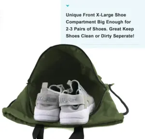 Side view of the backpack showing a water bottle securely tucked into the mesh side pocket.