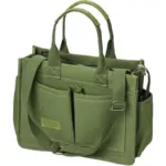 Bossa creuada de lona de múltiples compartiments de color rosa amb nanses curtes i una llarga corretja ajustable: disponible per a la personalització OEM i ODM per adaptar-se a les necessitats de la vostra marca.