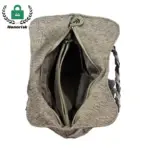 Túumben diseño moda lona Tote yéetel bordado, ku ye'esik abierto utia'al u revelar interior yéetel lateral trenzado correa-ideal utia'al u personalización OEM leti' ODM. Honorisco logotipo visible ti' le ti'its'o'.