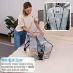 Juntúul ko'olele' coloca nook' ti' jump'éel póoj almacenamiento nook'o'ob nojoch ti' jump'éel Taas che'o'; inserte ye'esik camisetas colgantes almacenadas ti' jump'éel póoj similar.