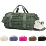 Puffy kwụsịrị njem na-acha akwụkwọ ndụ na-acha akwụkwọ ndụ na-acha akwụkwọ ndụ, gosipụtara na sneakers, dịkwa na agba isii ndị ọzọ n'okpuru.