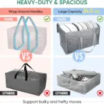 Berhevkirina Kapasîteya Kapasîteya Mezin a Kapasîteya Dîwanê ya Bûyera Barkirî ya Bi Wrap-Li dora Handles û Sêwirana Heavy-Duty vs. Kulîlkên din ên piçûktir.